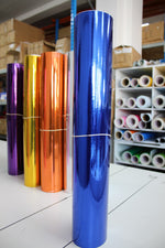 Vinyl Signage Metallic Chrome Blue