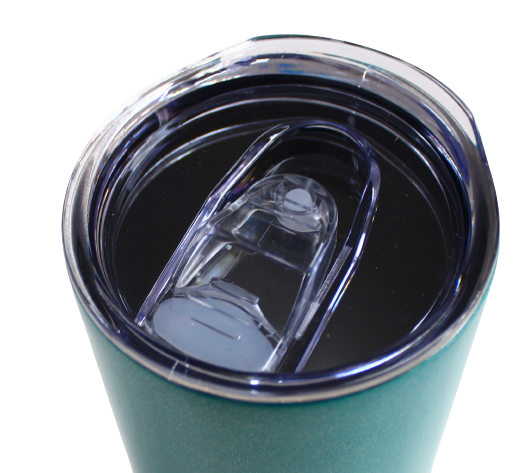 Sippy Straight Cup(20 OZ) 600ml Dark Aqua Green Glitter