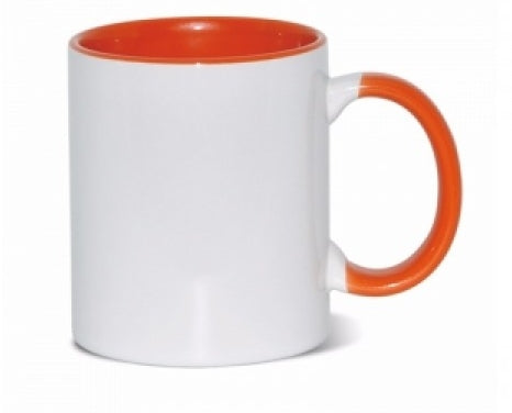 Mugs Inner Color and Handle Orange