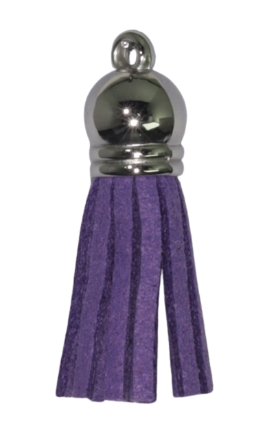 Tassels Silver 35mm Purple No 5