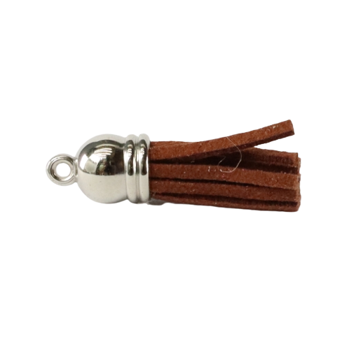 Tassels Silver 35mm Hazelnut Brown No 44