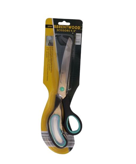 Craft Scissors 9.5inch Black & Aqua