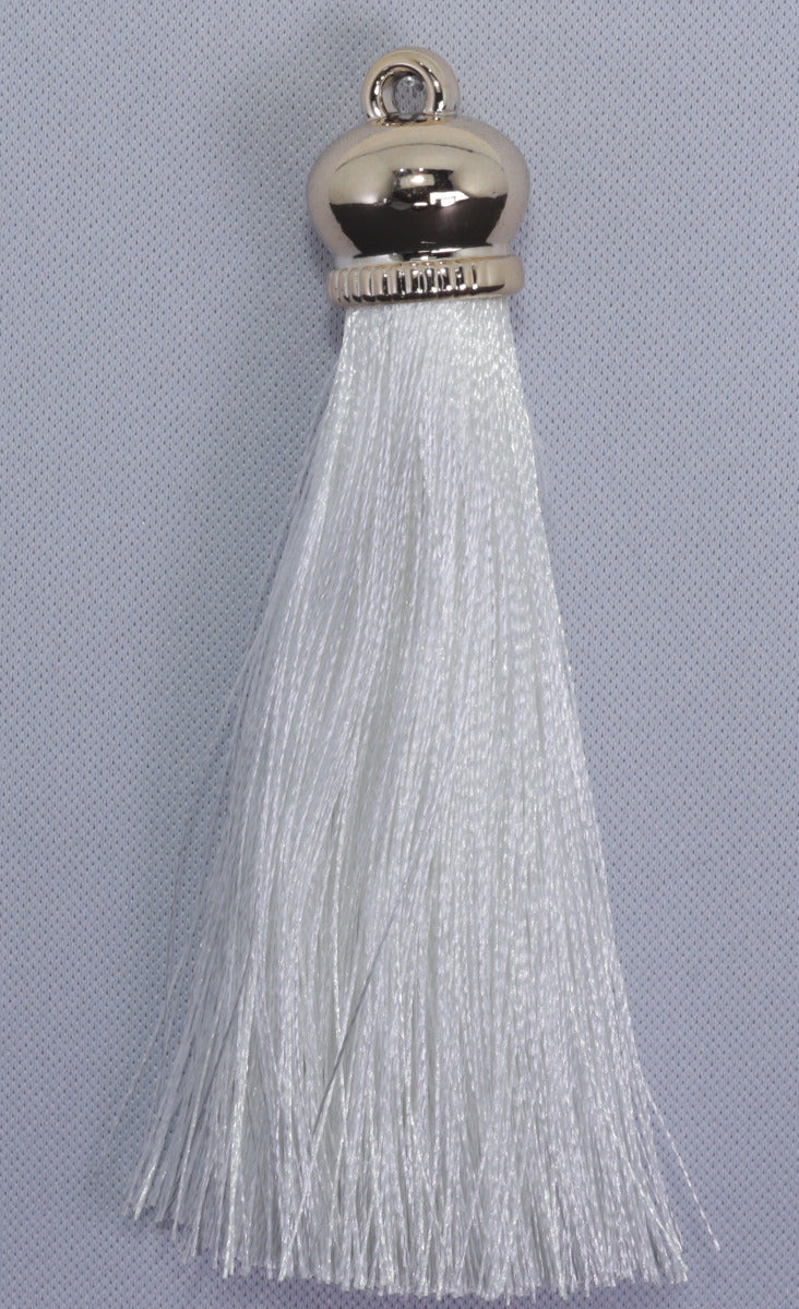 Tassels 90mm Light Gold White No5