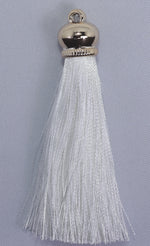 Tassels 90mm Light Gold White No5