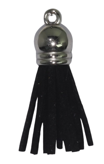 Tassels Silver 35mm Black No 2