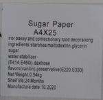 Edible Cake Sugar Icing Paper A4 x 25pcs