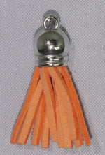 Tassels Silver 35mm Orange No 9