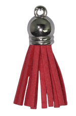 Tassels Silver 35mm Rose Red No 21