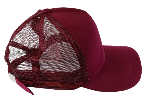 Cap Mesh Trucker Maroon