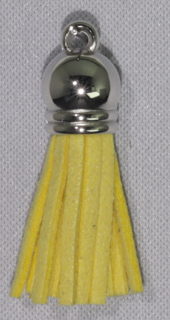 Tassels Silver 35mm Lemon Yellow No 17