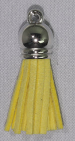 Tassels Silver 35mm Lemon Yellow No 17