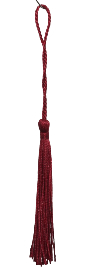 Tassels 130mm Burgundy Red No 43
