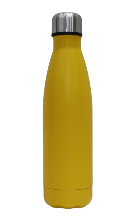 Double Wall Cola Bottle 500ml Yellow