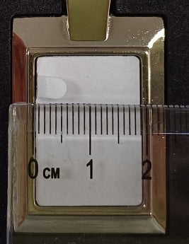 Keyrings Metal Rectangle Bevel Edge