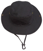 Cap Cricket Safari Style Round Brim Black