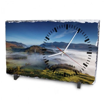 Rock Slate Clock