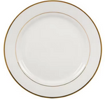 Plates Side Plate 8" plates Gold Rim 6 Pack