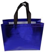 Shopping Tote bag Metallic Blue for Vinyl