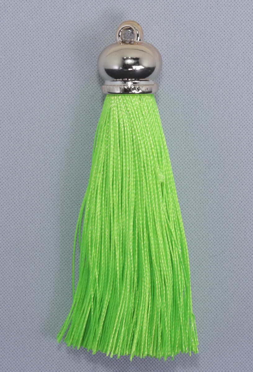 Tassels 90mm Light Gold Neon Green No39