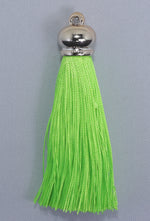 Tassels 90mm Light Gold Neon Green No39