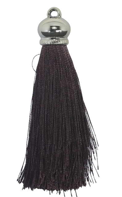 Tassels 90mm Light Gold Chocolate Brown No13