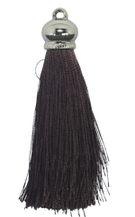 Tassels 90mm Light Gold Chocolate Brown No13