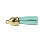 Tassels Gold 80mm Mid Blue No 52
