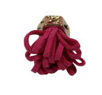 Tassels 25mm Hexagon Dark Pink