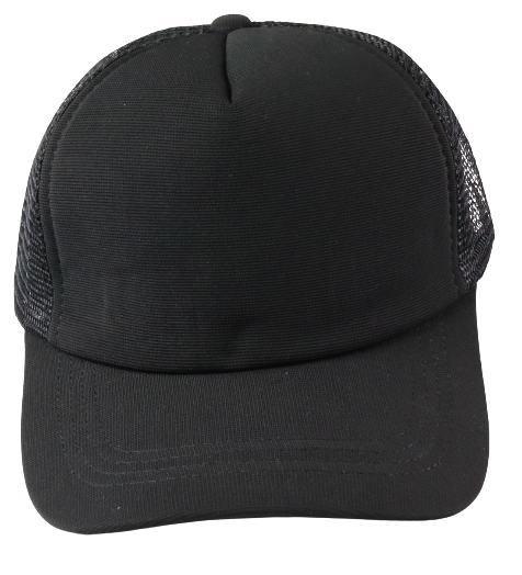 Cap Mesh Trucker Black