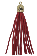 Tassels Gold 80mm Deep Red No 49