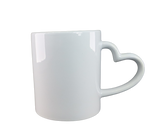 Mugs- 11Oz Heart Handle Sublimation AAA Grade (36pc)