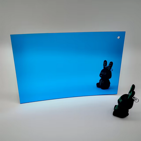 Acrylic Sheet Mirror Topaz Blue A4