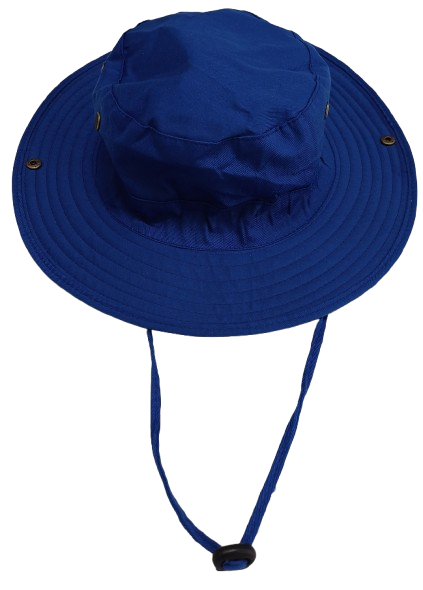 Cap Cricket Safari Style Round Brim Royal Blue