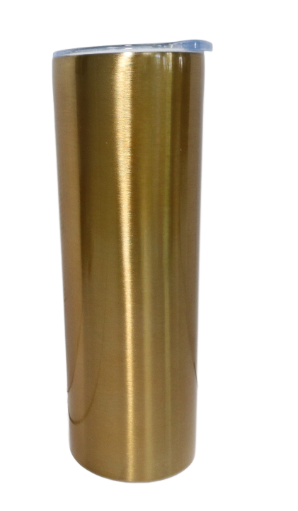 Double Wall Sippy Skinny 600ml Bronze Gold