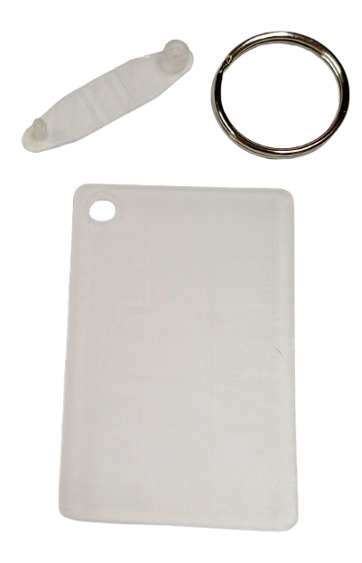 Keyring Sublimation Acrylic Rectangle 40x60 mm