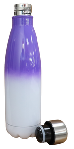Flask Cola Bottle White & Purple 500ml