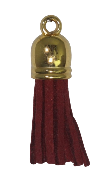 Tassels Gold 35mm Burgandy No 22