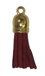 Tassels Gold 35mm Burgandy No 22