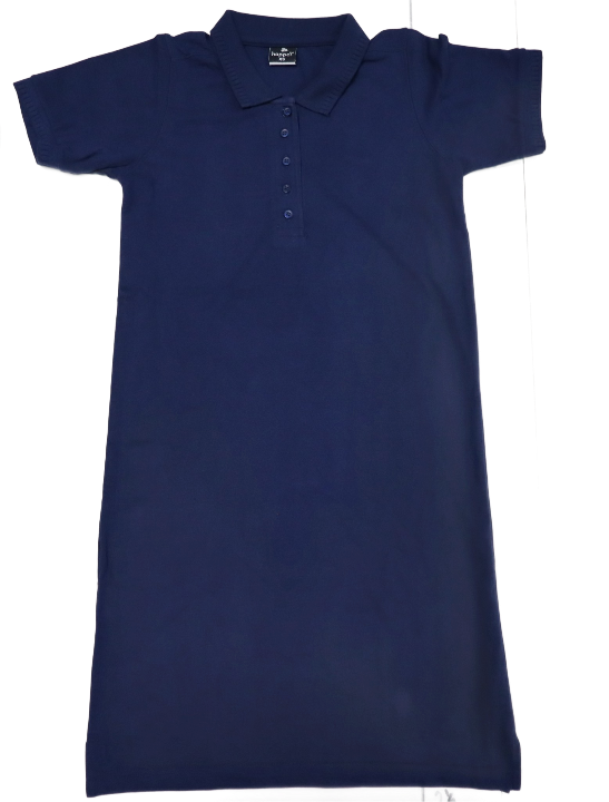 Ladies Golf Dress Cotton Blend 280 gram Navy Large