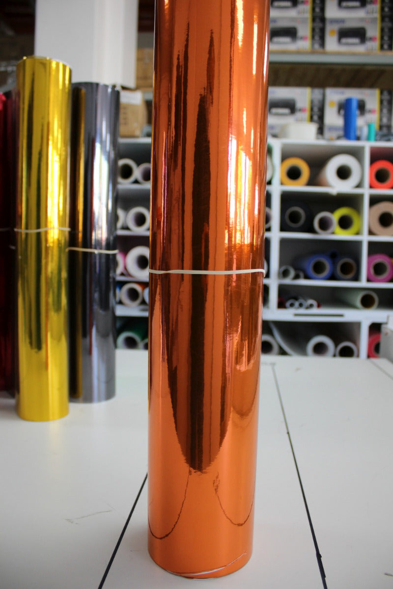 Vinyl Signage Metallic Chrome Copper