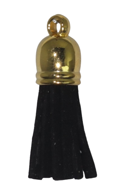 Tassels Gold 35mm Black No 2