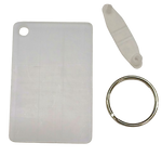 Keyring Sublimation Acrylic Rectangle 40x60 mm