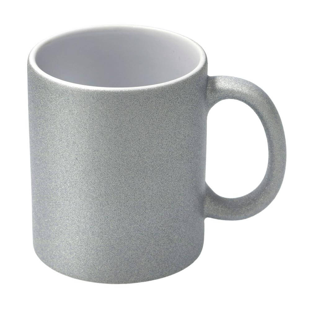Mugs Glitter Silver 11Oz AAA Grade