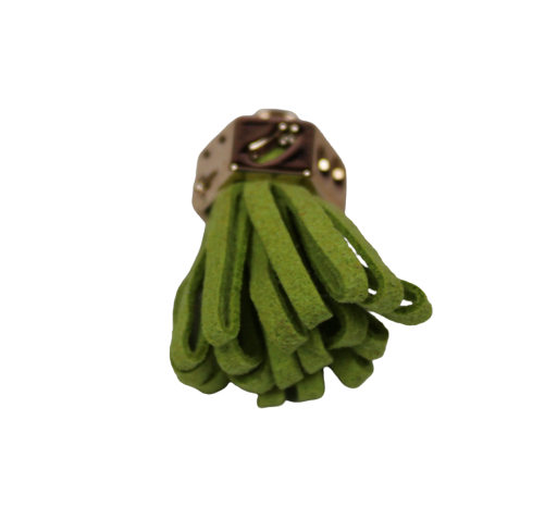 Tassels 25mm Hexagon Lime