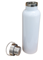 Flask Thermos stainless 600ml White With Ring