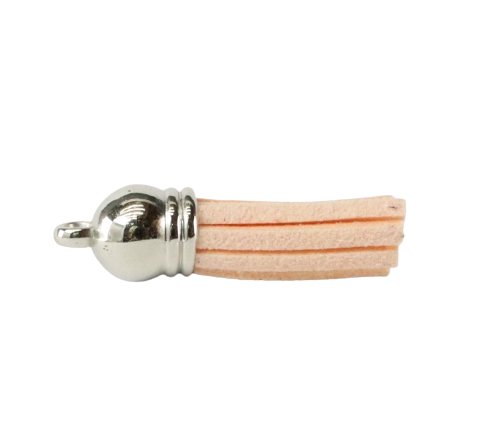 Tassels Silver 35mm Peach No 30