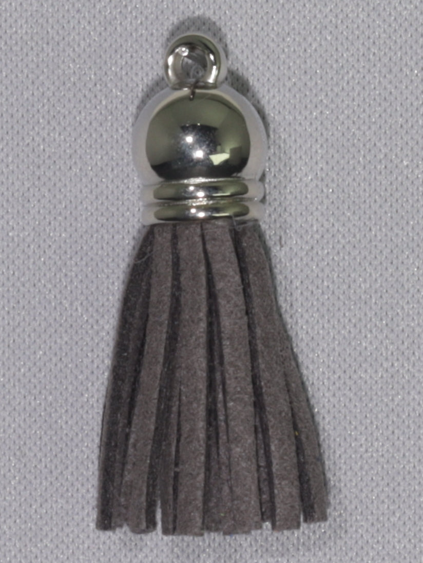 Tassels Silver 35mm Dark Grey No 20