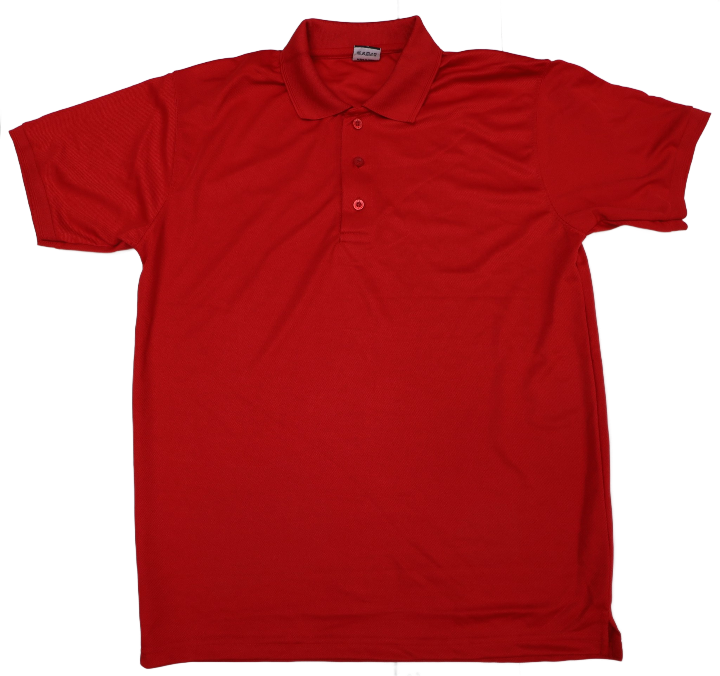 Golfers Drifit Polyester 220 gram Red Small