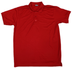 Golfers Drifit Polyester 220 gram Red Small