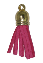 Tassels Gold 35mm Cerise Pink No 7